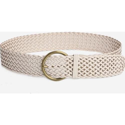 2020 Women Belts Fashion Woven Openwork Wide Girdle Autumn and Winter Accessories High Quality Leather Belts