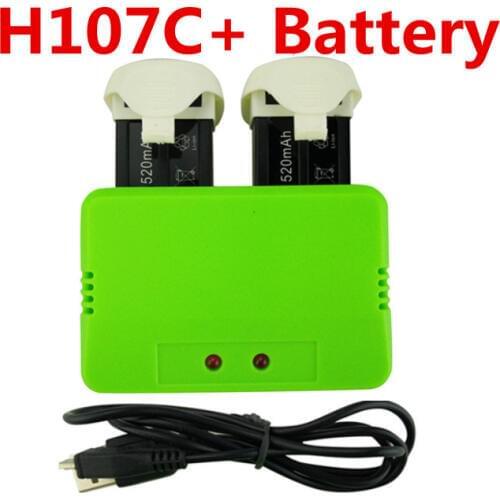 2PCS Battery & USB Charger for Hubsan X4 Plus H107C + Quadcopter Upgrade part accessories