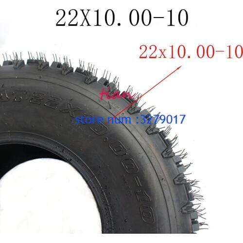 2PCS High-quality 10 Inch ATV Tire 22x10.00-10 4 wheel vehcile motor cycle Fit Small ATV Front Or Rear Wheels