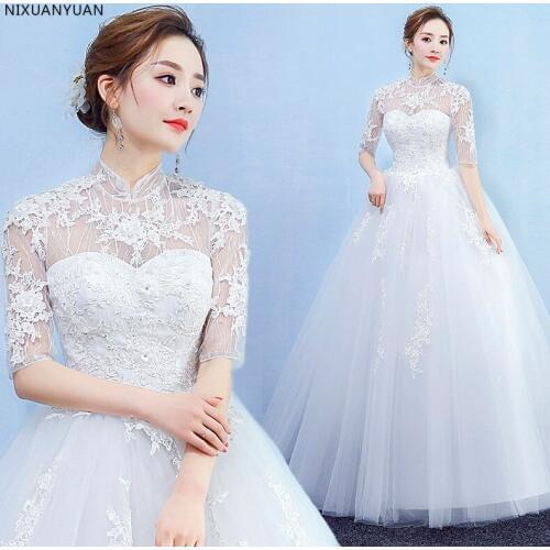 2021 Beautiful Free Shipping New Hot Selling Cheap Ball Gown Lace Up Back Formal Bride Dresses Wedding Dress