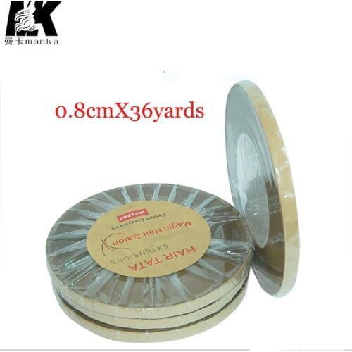 36 YardsX0.8CM Super Double Side Adhesives Lace Front Support Tape Length33M For Tape Hair/Skin Weft Hair/Lace Wigs/Toupee