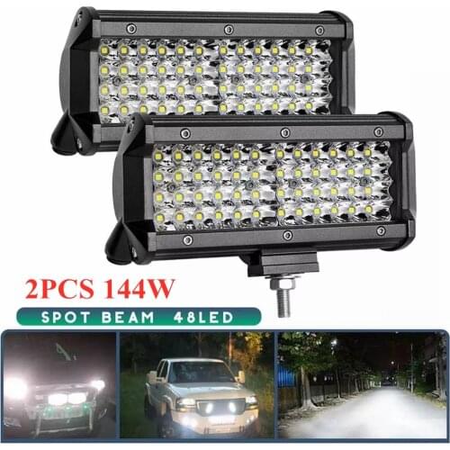 4Row144W Light Bar/Work Light Spotlight LED Light Bar for Truck Driving Offroad Boat Car Tractor 4x4 SUV ATV 12V 24V