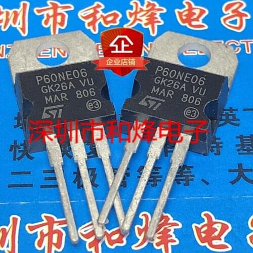 5 Pieces) P60NE06 STP60NE06 TO-220 / 110N8F6 STP110N8F6 80V 110A / P4NK50Z STP4NK50Z 500V 3A / P65N15 STP65N15 150V 65A TO-220