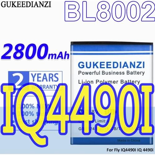 High Capacity GUKEEDIANZI Battery 2800mAh For Fly IQ4490I IQ 4490i BL8002 BL 8002