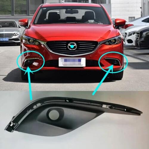 Car accessories body parts front bumper grille fog lamp cover for Mazda 6 2016 to 2018