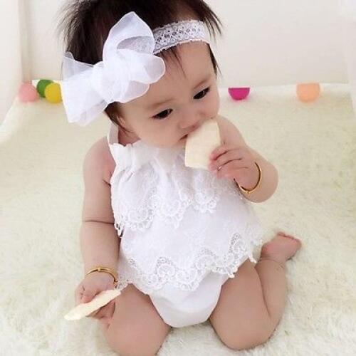 Newborn Infant Baby Girl Bodysuit Kids Floral Jumpsuit Outfits Sunsuit Summer One-Pieces Clothes