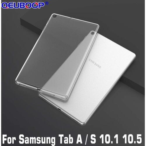 Tablet Case For Samsung Galaxy Tab A 10.1 10.5 inch SM-P580 P585 SM-T585 T580N T590 T595 T597 TPU Cover Tab S 10.5 SM-T800 T805