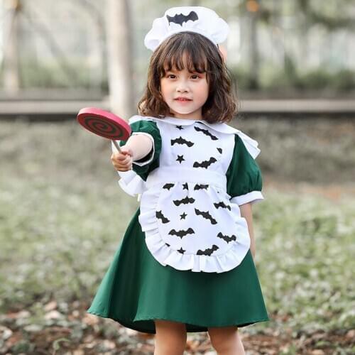 Girl Baby Maid Costume Family Party Halloween Anime Cute Maid Child Kid Fancy Dress