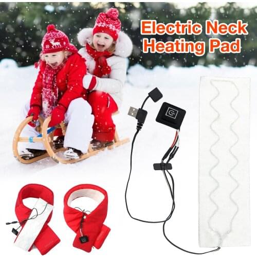 Electric Heating Pad Waterproof Heated Neck Wrap With 3 Temperature Settings For DIY Heated Neckerchief Winter Outdoor Sports