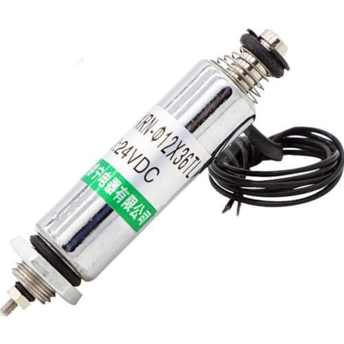 Solenoid Electromagnet Spring Return DC 12V/24v 6mm Pull Push Tubular XRN-12/36TL