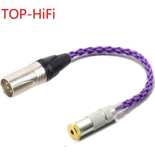 TOP-HiFi 4pin XLR Balanced Male to 2.5mm TRRS Balanced Female Audio Adapter Cable 2.5mm TRRS to XLR Balanced Cable Connector