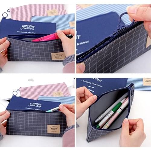 Kawaii Cartoon Oxford cloth Pencil Case Office Student Pencil Cases Kalem Kutusu School Supplies Pen Box Astuccio Scuola