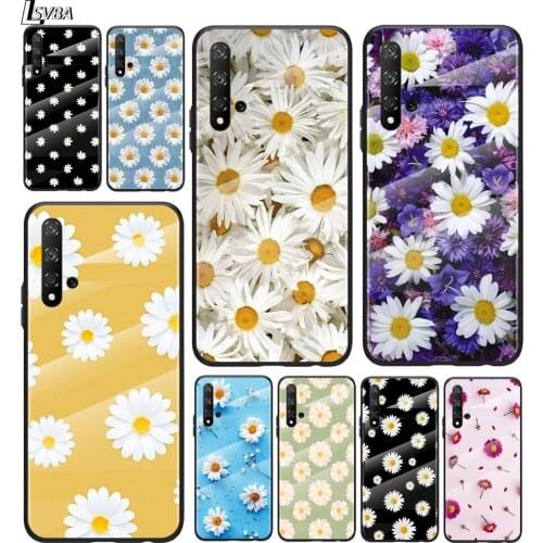 Beautiful Flower Daisy For Honor 30 20 10 9X 8X Pro Plus Lite Tempered Glass Hot New Shell Luxury Cover Phone Case