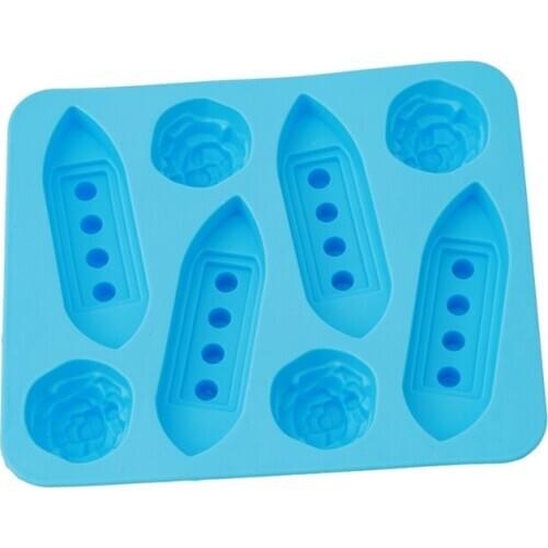 Creative Romance Fun Titanic Cocktails Silicone Mold Ice Cube Tray Chocolate Fondant Mould diy Bar Party Drink