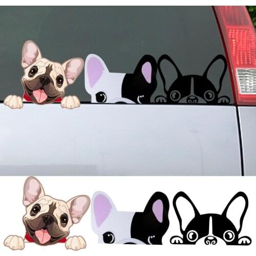Cute Pet Dog Sticker Pet Dog Vinyl Decal Animal Cartoon Car Stickers Waterproof Bumper Accessories
