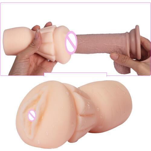 Male Adult ToyPhallus RingAirplane CupRealisticVaginal Anal BlowjobDeep Throat MasturbatorSilicone Stimulation