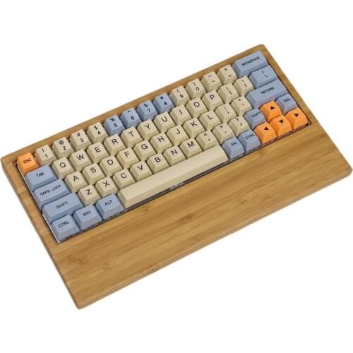 60% Hotswap Kit GK61 GK61X GK61XS GK64 GK64X GK64XS Wooden Case Wrist Rest 2 In 1 RGB PCB Fiber Plate For Mechanical Keyboard
