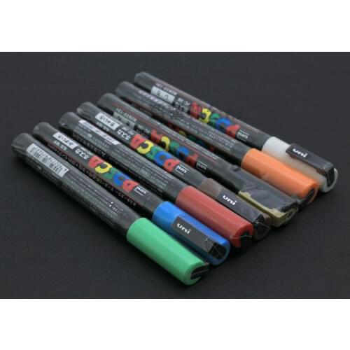 POSCA PC-3m markers set 0.9-1.3mm,17 colors/set