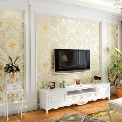 Wall Rustic Floral Euroepean Papers Home Decor 3d Mural Non-woven Wallpaper Roll For Walls Living Room Bedroom Papel De Parede