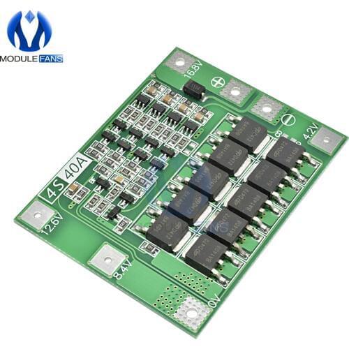 4S 40A Li-ion Lithium Battery Protection Board 18650 Charger PCB BMS For Drill Motor 14.8V 16.8V Enhance Diy Electronic Module