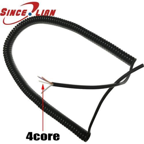 Telescopic Spring Wire Spiral Cable Copper Core National Standard Line 2 core 3 core 4 core Multicore 0.2 Square Signal Line