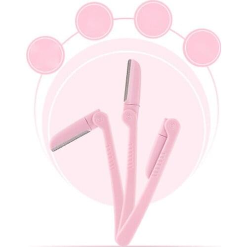 1pcs Portable Eyebrow Trimmer Armpit Hair Razor Beauty Face Eye brow Shaper Shaver Stainless Steel Blades Makeup Tools