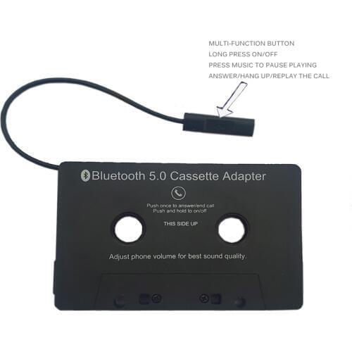 Universal Bluetooth Converter Car Tape MP3 Stereo Bluetooth Audio Cassette For Smartphone Built-In Microphone WithLED Indicator