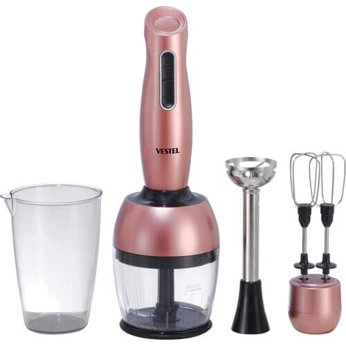 VESTEL TARÇIN 5000 R Hand Blender Set-1000 Watt Power 500 ml Chopping Hopper Capacity Double Sided Stainless Steel Blade