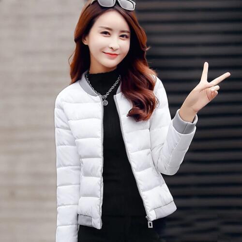 New Autumn Winter Women Cotton Jacket Parkas Warm Thicken Short Coat Female Long Sleeve Baseball Outerwear Cloth Plus Size A1660