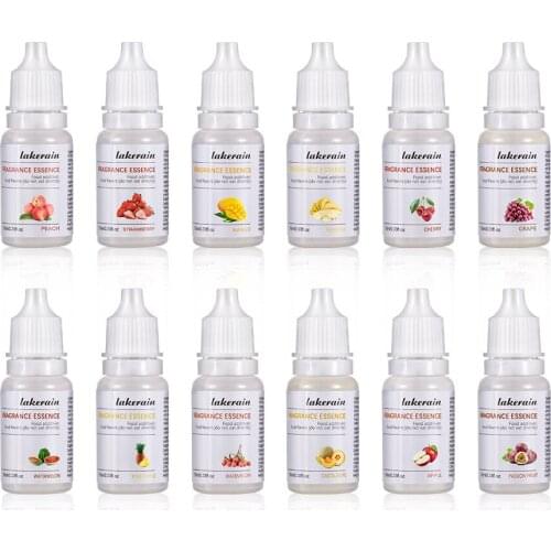 10ml Fruit Fragrance Essential Oils DIY Lip Gloss Strawberry Mango Watermelon Fruit Essence Oil for Lip Gloss Cosmetic Make up