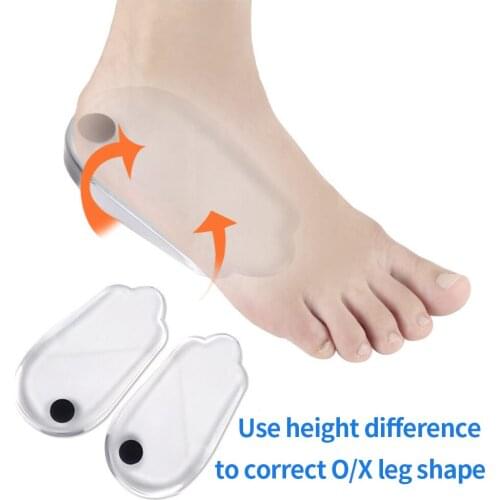 2PCS Insoles Correction Shoe Inserts Pads Effective O/X Type Leg Bowed Legs Knee Valgum Straightening for Women Men Health Care
