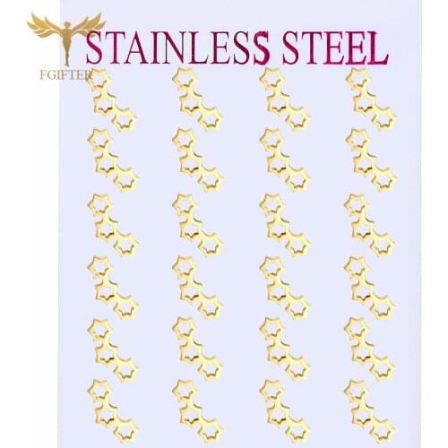 2021 Fashionable Womens Mens Hexagon Geometric Stud Earrings Gold Stainless Steel Earrings Set Jewelry Wholesale