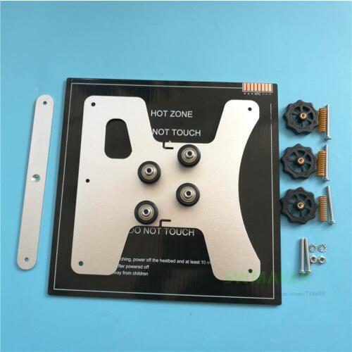 Creality Ender-3 3D Printer heated bed + Y Carriage Plate + Pulleys + Leveling Nut Spring Screw kit For Ender-3s Heated Bed part