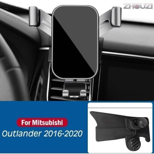 Car Mobile Phone Holder Stand GPS Gravity Navigation Bracket For Mitsubishi Outlander 2016 2017 2018 2019 2020 Car Accessories