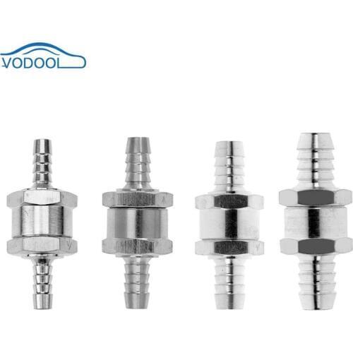 VODOOL Vehicle Check Valve Aluminums Alloy Fuel Non Return Check Valve One Way Petrol Diesel 6/8/10/12MM For Car Ship Motorcycle