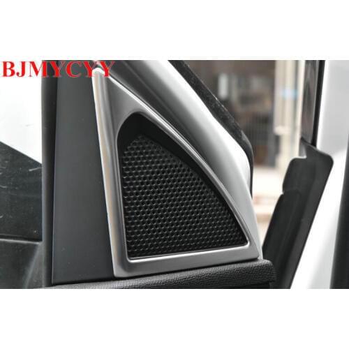 BJMYCYY Fit For 2017 Peugeot 3008 5008 Accessories Car A-pillar Speaker Loudspeaker Horn Decoration Cover Trim Sticker Styling