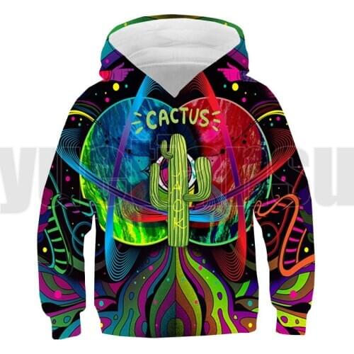 Childrens Sweatshirt TRAVIS SCOTT Hoodie Kids 3D Lounge Wear Tour Streetwear ASTROWORLD Anime Plus Velvet Pullover Hip Hop