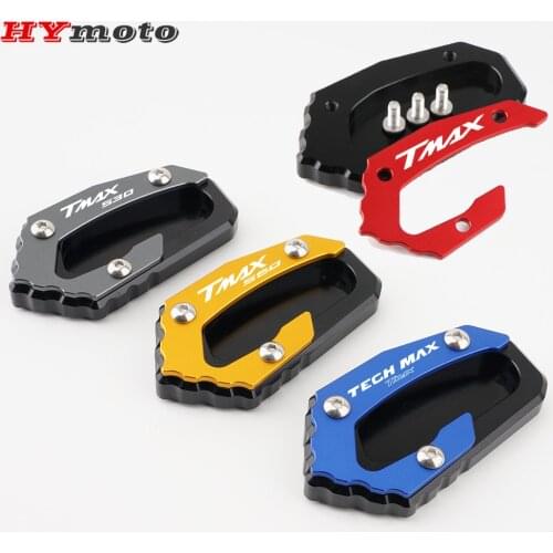 For Yamaha T-MAX Tech Max TMAX 530 560 SX DX TMAX530 TMAX560 2017-2020 2021 New Kickstand Side Stand Extension Pad Enlarge Plate