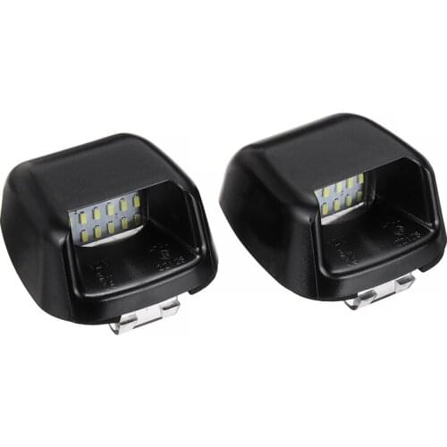 2pcs 6000K White 18 LED License Plate Lights Lamp Fit For Nissan Navara D40 Frontier 2005-2019 Parts Accessories