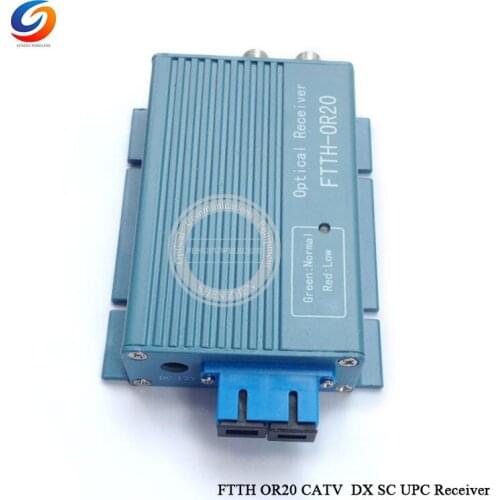 2018 Hottest OR20 CATV FTTH Fiber Optical Receiver AGC 2 output Micro SC UPC Duplex Connector with 2port Aluminium WDM