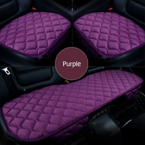 Car Seat Cover Front Rear Flocking Cushion Non Slide Winter Auto Protector Mat Pad Keep Warm Universal Car accessories