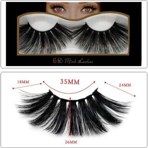 NEW STYLE 25mm Long 3D/6D mink lashes long lasting mink eyelashes Big dramatic volumn eyelashes strip individual false eyelash