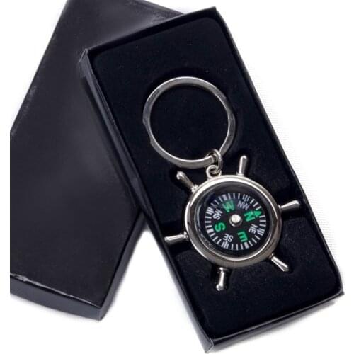 Personalized Metal Compass Keychain Souvenirs Gift Sets Jewelry Accessories Hot Sale Free Shipping