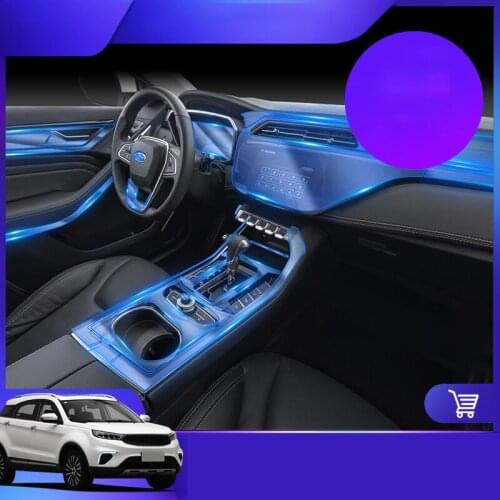 Lsrtw2017 TPU Transparent Car Interior Central Control Protective Film for Ford Territory 2019 2020 Interior Accessories