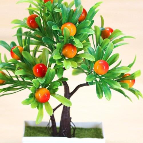 【 Clearance Sale 】Artificial Plant Potted with Foam Fruit for Home Living Room Tabletop Decoration