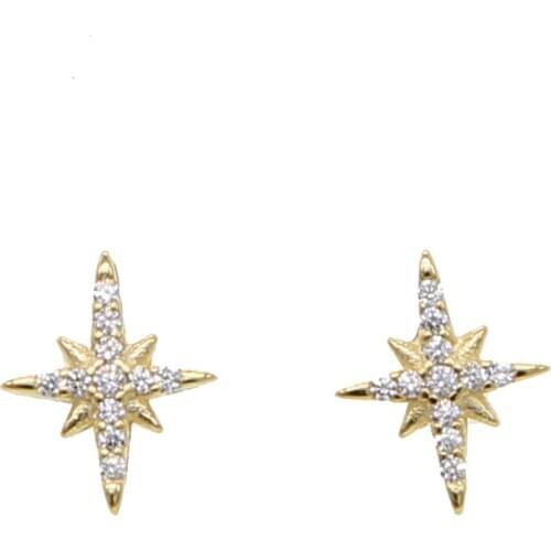 Earings Brinco Three Cz Bar Sparking Bling Aaa+ Cubic Zirconia Simple Cute Girl Studs 925 Silver Fashion Cheap Earring