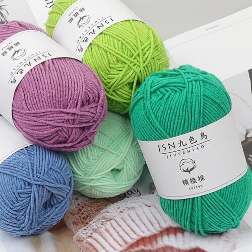 Yarn Wool Knitting Yarn Crochet Yarn Lana Para Tejer Milk Cotton 4 Strands Baby Line Diy Doll Cotton Thread Crochet Baby Wool#W