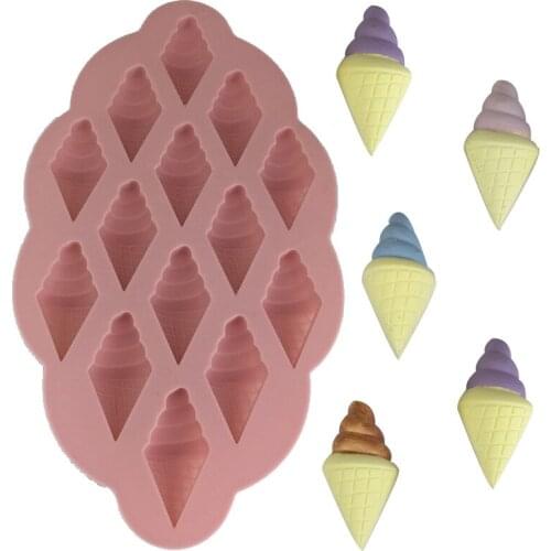 Stereomus chocolate ice cream silicone mold baking cake gypsum aromatherapy hand soap silicone mold