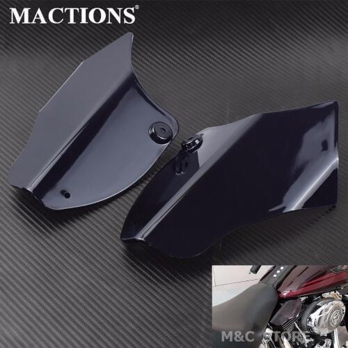 Motorcycle Reflective Saddle Shields Heat Deflector Saddle Shields Air Heat Deflector For Harley Softail FLS FXS 2000-2017