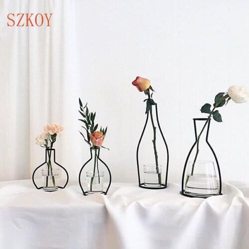 Металлические вазы для цветов Szkoy China At AliExpress